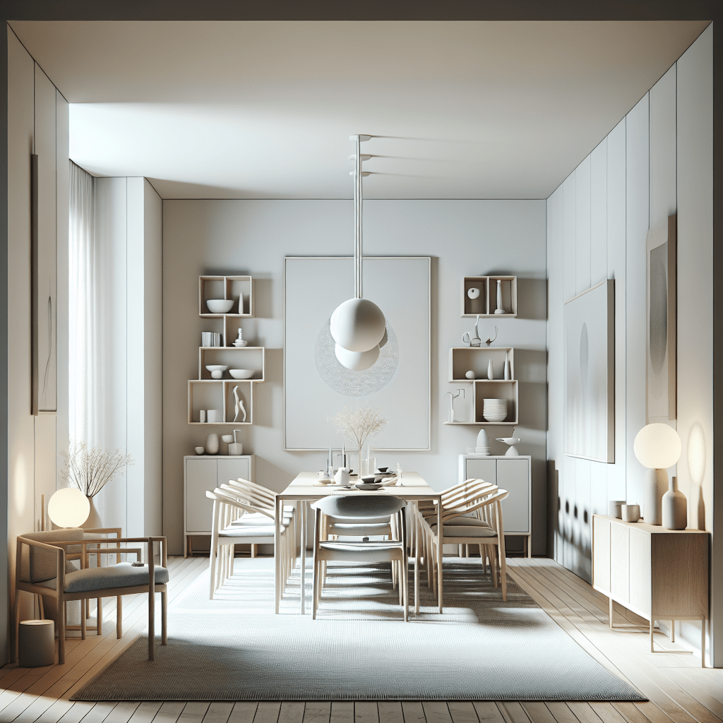 Arranging Furniture for a Minimalist Dining Room Styling Homes