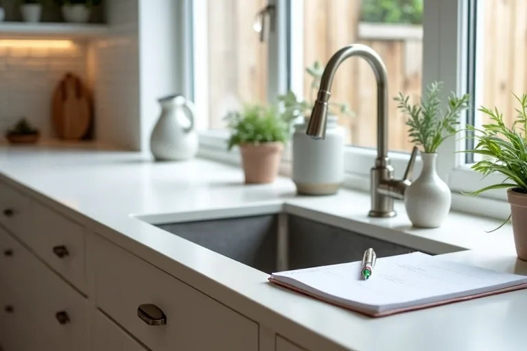 A planning-focused bathroom or kitchen scene showing that a deeper remodel may be needed for layout or function.