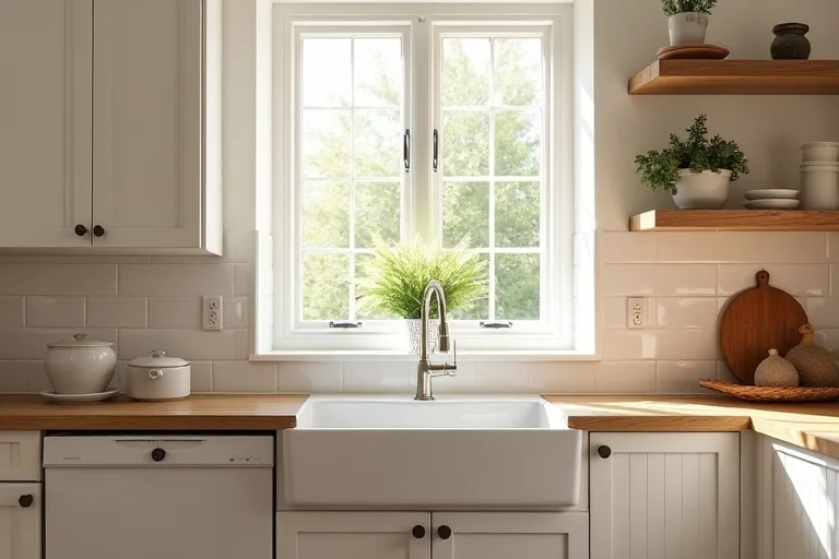 A practical kitchen planning moment with budget-friendly materials and a clean finish