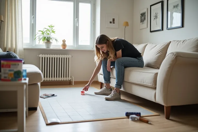 A calm home update scene showing a practical room refresh with focus on the main finishes first