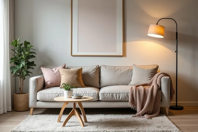 A living room view that helps show when the layout, rug placement, and main furniture arrangement need a bigger refresh.