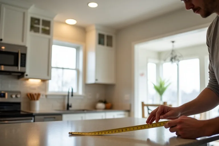 A lived-in kitchen showing how task and ambient lighting work together across prep and dining areas.